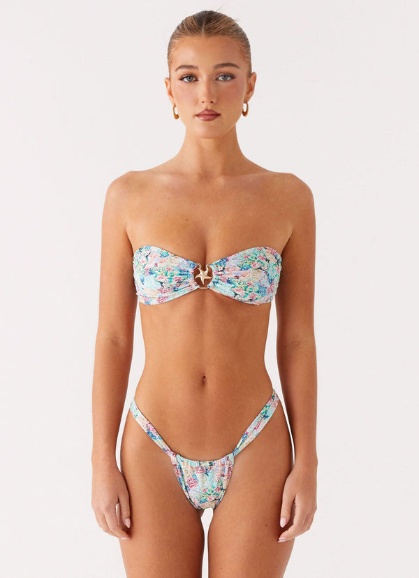 Airlie Scrunch Bikini Bottoms - Santorini Floral