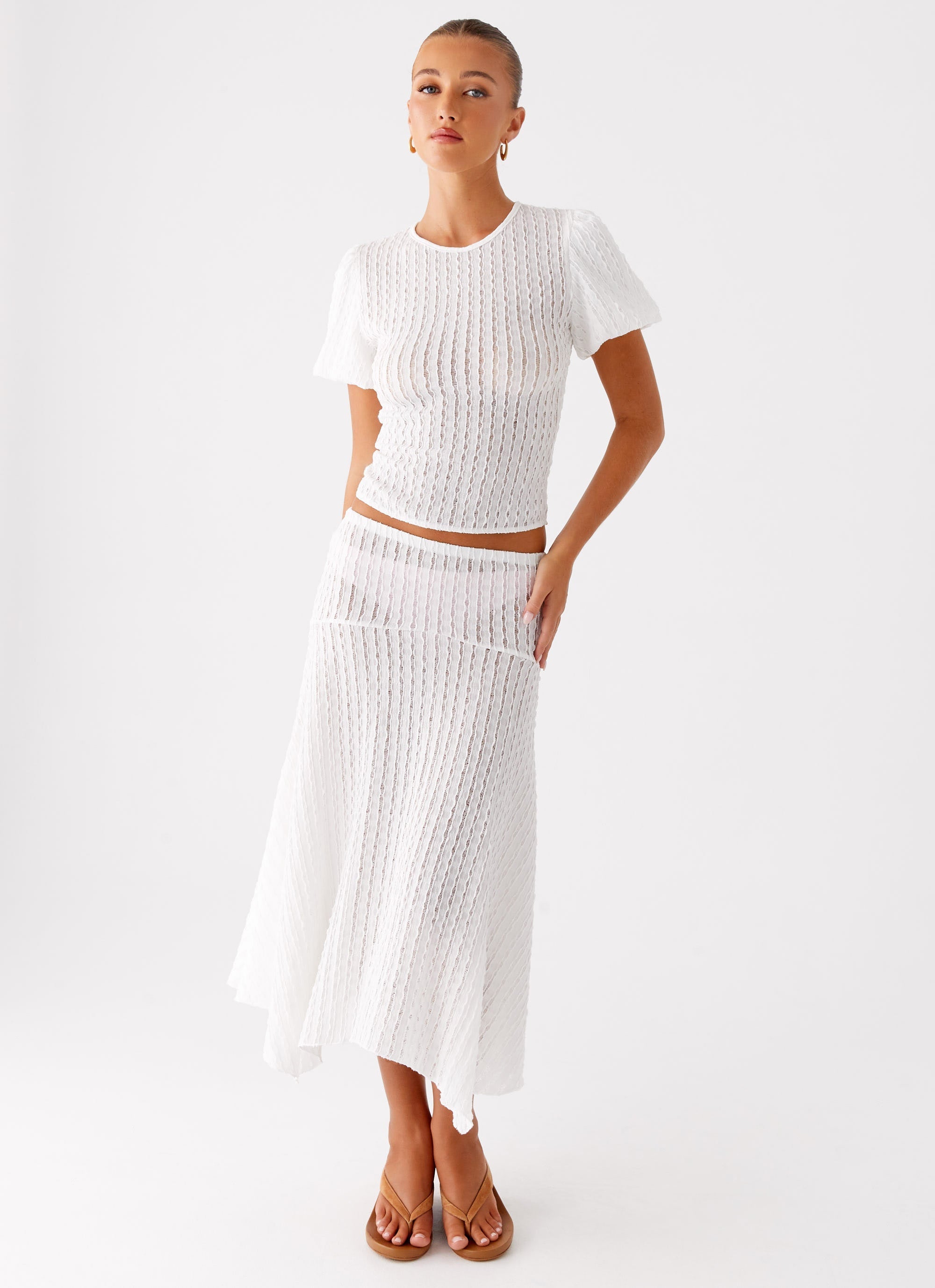 Katta Midi Skirt - Ivory