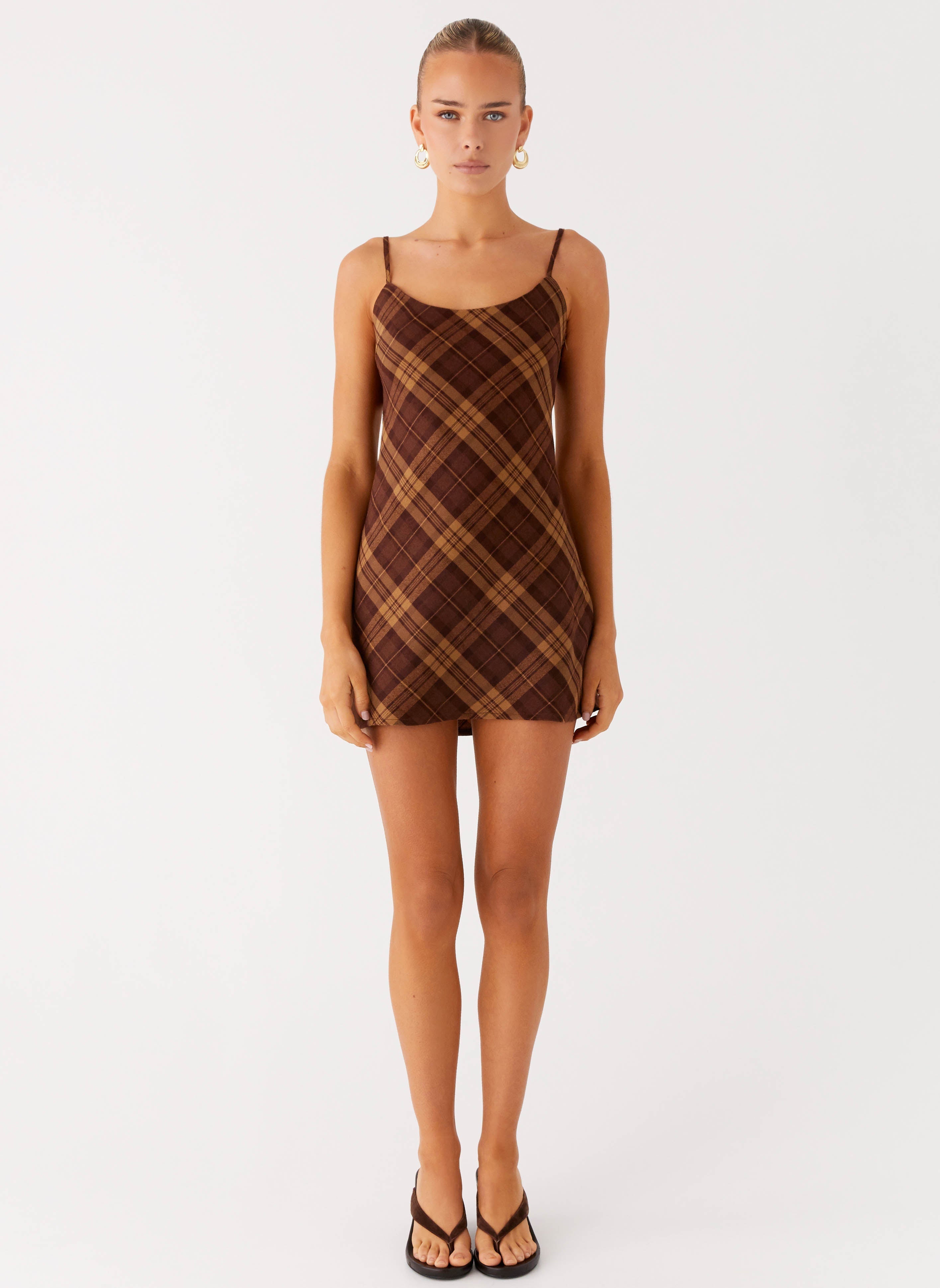 Radio Star Mini Dress - Plaid